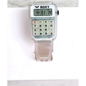 ROXY QUIKSILVER CALCULATOR ALARM WATCH RETRO GEEK CHIC